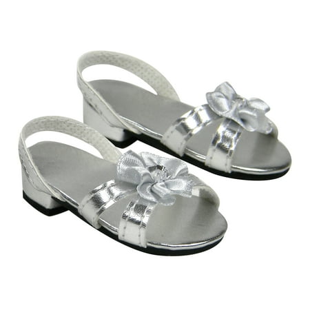 Sophia's Heeled Dress Shoe for 18â€ Dolls, Silver