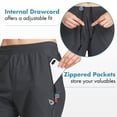 thumbnail image 3 of Pantalones de senderismo BALEAF Joggers para mujer, color gris oscuro, talla M, 3 of 6