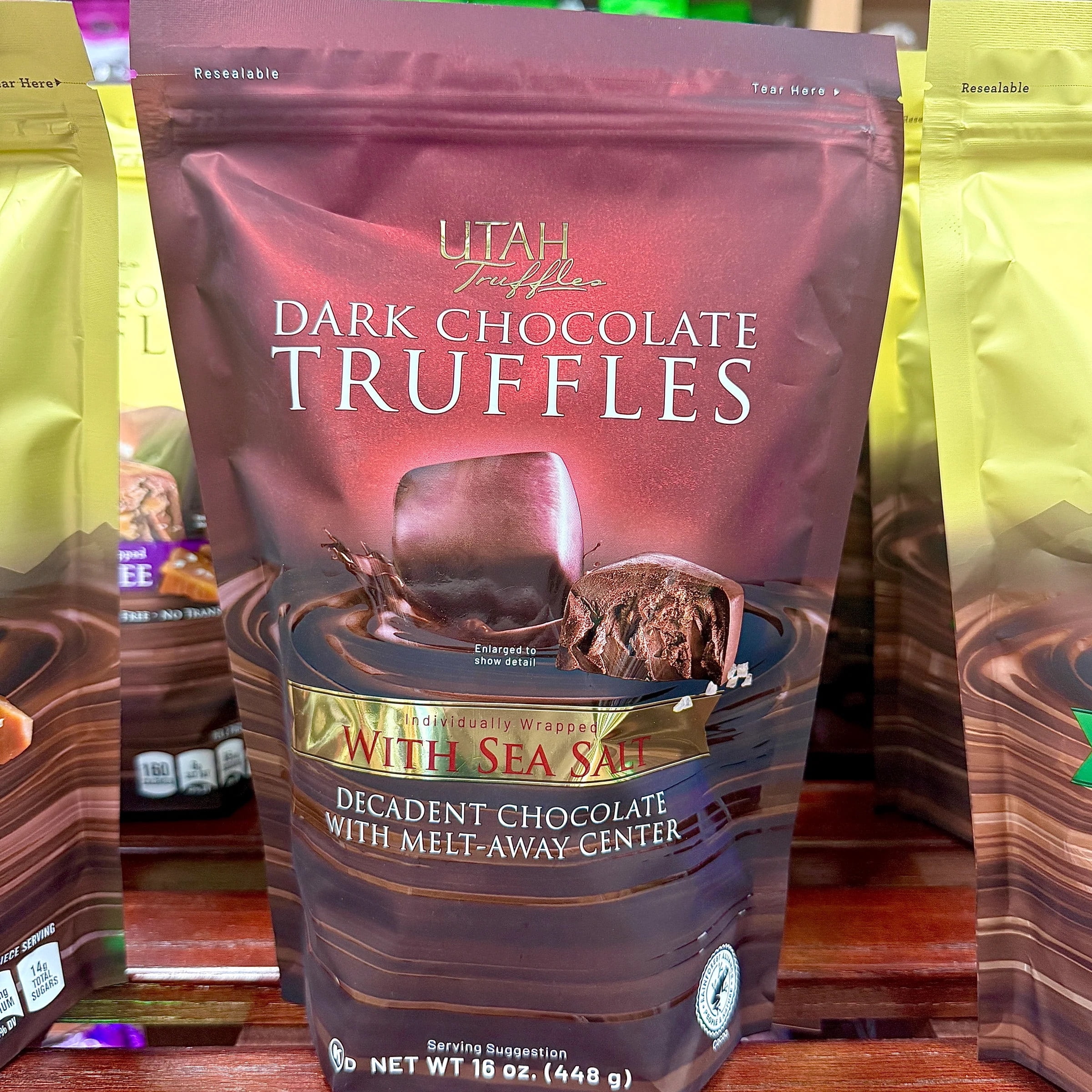 Utah Truffle Dark Chocolate Truffle with Sea Salt Each