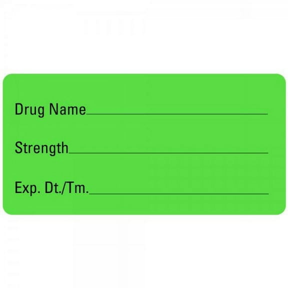 2"x1" Drug Name Medical Healthcare Labels