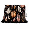thumbnail image 2 of Enchanted Pumpkin Magic Autumn Scene, Warm Flannel Blanket for Living Room and Family Room, Art Lovers Autumn Celebration Gift, Festive Home Decor, 2 of 9