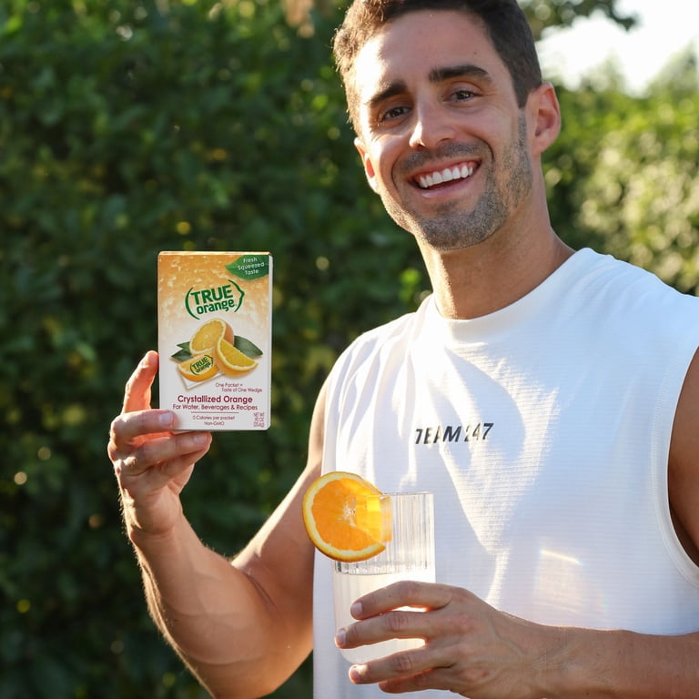 True Lemon, Natural Flavored True Orange, 50 Packets in Box, Zero
