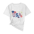 thumbnail image 4 of jjayotai 4th of July Shirts Women Short Sleeve Tunic Tops Patriotic American Flag Shirt Independence Day Gift, 4 of 6