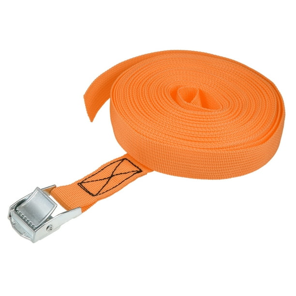 9M x 25mm Lashing Strap Cargo Tie Down Straps with Cam Buckle 250Kg Work Load, Orange Walmart