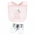 thumbnail image 4 of Hudson Baby Infant Girl Cotton Bib and Sock Set, Some Bunny, 0-9 Months, 4 of 5