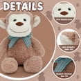 thumbnail image 4 of MorisMos Bulk Stuffed Animals 5-Packs Plush Toys Cute Teddy Bear/Monkey/Bunny/Panda with Bow Ties 12.5 Inches, 4 of 9