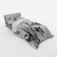 thumbnail image 3 of Ambesonne Black White Bedding Set 4 Pcs, Watercolor Tree Branch, Queen, Charcoal Grey and White, 3 of 3