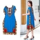 thumbnail image 4 of de mujer Boho Elegante Lado hasta la Manga de élago Ropa Túnica suelta Ropa , Azul Yinane Vestido de verano de las mujeres, 4 of 7
