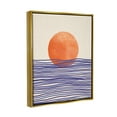 thumbnail image 3 of Stupell Contemporary Sea Landscape Sunshine Abstract Painting Gold Floater Framed Art Print Wall Art, 3 of 6