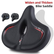 WEST BIKING Thickened High Elasticity Bike Saddle Soft Waterproof PU Pad Road Seats Comfort Breathable AntiSlip Cycling Cushion