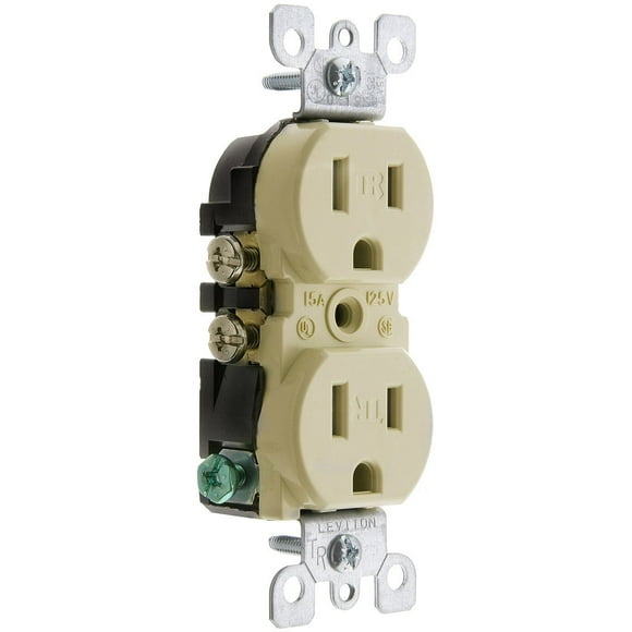 Enchufe eléctrico Leviton T5320-I 15A 125V resistente a manipulaciones