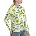 thumbnail image 6 of Uemuo Yellow Dandelions Pattern Women's Hoodie with Eye-catching Drawstrings- Casual Pullover Hoodie with Kangaroo Pocket, Stylish Hooded Sweatshirt-Medium, 6 of 7