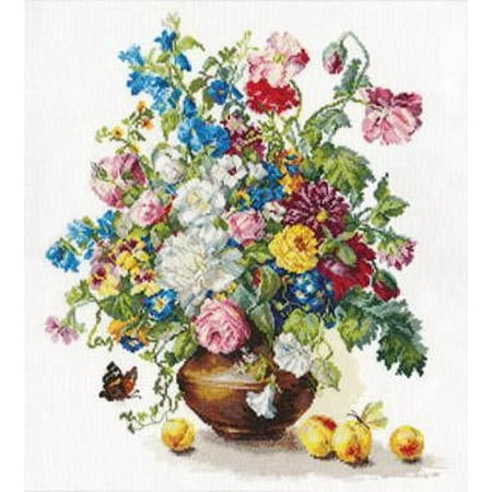 UPC: 4610009340197 | Poetry of Flowers. Fragrance of Summer 2-23 Counted Cross Stitch Kit