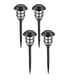 thumbnail image 1 of Luces solares para caminos al aire libre, 4 luces solares para patio, luces LED impermeables para paisajes para patio, césped, patio, jardín, camino, pasarela o entrada (blanco frío) oso de fresa Electrónica, 1 of 5