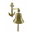 thumbnail image 1 of Polished Brass Finish Ship Bell and Anchor Wall Hanging, 1 of 3