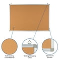thumbnail image 4 of Flash Furniture HERCULES Series 35.5"W x 23.5"H Natural Cork Board with Aluminum Frame, 4 of 10
