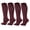 Burgundy, variant on Dr. Motion Women's 4 Pair Pack 8-15mmHg Compression Socks Premium Cotton (Navy)