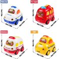 thumbnail image 3 of De Coches De Juguete Con Luces Y Sonidos Para Niños, Simulación De Inercia, Coche De Fricción, Juguetes Educativos Para Bebés 4 Uds. Cateissary FN006049-00, 3 of 6