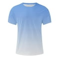 thumbnail image 4 of SwiftWear Mens Fashion Shirts Short Sleeve Round Neck Blue T Shirts for Men Workout Shirts for Men Summer Beach Casual Short Sleeve, L, 4 of 5