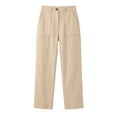 thumbnail image 4 of JJHGVB Cotton Linen Pants Elastic Waist Tear Away Pants for Women Resort Wear for Women 2026 Linen Capri Pants Trendy Clothes with Pockets Loose Yoga Trousers Flowy Palazzo Light Yellow L, 4 of 4