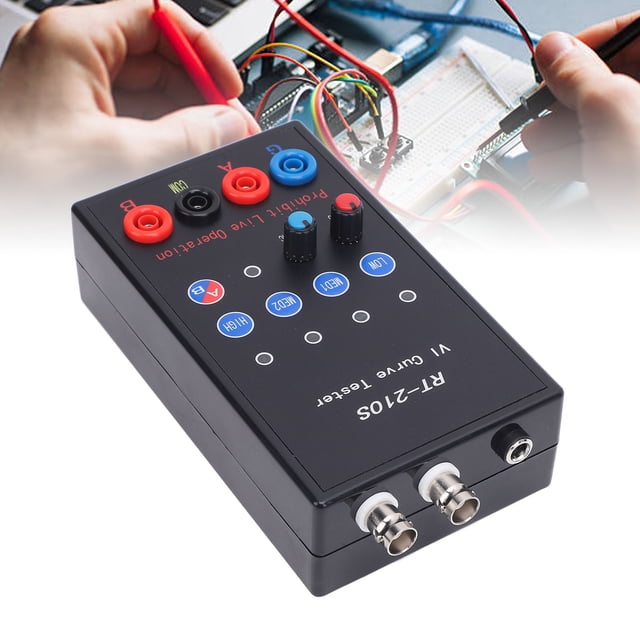 ASA VI Testeur de Courbe, Testeur de Courbe 4 Résistantes Internes Réglables AC2.7V Professionnel avec Sonde de Test pour Réparation de Circuit Imprimé