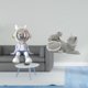 thumbnail image 2 of Figura de escritorio,Estante con estatua de astronauta para decoración de oficina y hogar,Figura decorativa de escritorio de resina para decoración del hogar,Figura de escritorio,Estatua de, 2 of 8