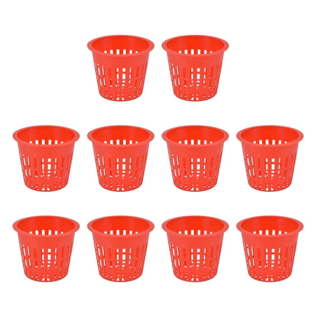 10 Uds cesta de plantación cesta de cultivo de plantas taza de malla de plantación hidropónica de plástico para jardín