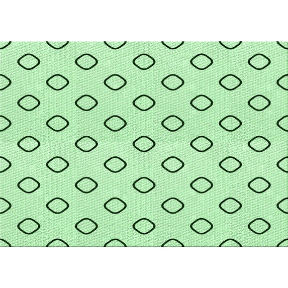 Ahgly Company Machine Washable Indoor Rectangle Transitional Mint Green Area Rugs, 6' x 9'