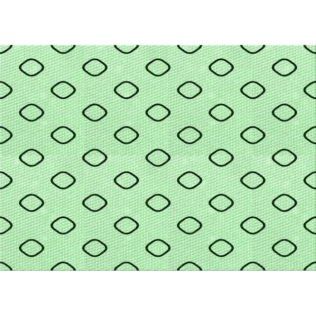 Ahgly Tapis Rectangulaire Lavable en Machine Vert Menthe, 5 Pieds x 7 Pieds