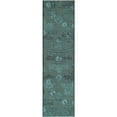 thumbnail image 3 of SAFAVIEH Palazzo Auran Euro style Area Rug, Black/Turquoise, 8' x 11', 3 of 8