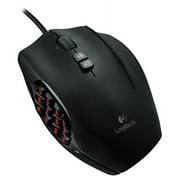 Logitech G600 MMO Gaming Mouse, RGB Backlit, 20 Programmable Buttons