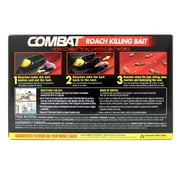 Combat Roach Killing Bait Stations for Small and Large Roaches, 12 Count - 4 Pack