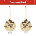 thumbnail image 2 of Naloa Vintage Bird Acrylic Santa Tree Decorations Christmas Hanging Pendant for Christmas Winter New Year Party Hanging Decorations-Round Shape, 2 of 7