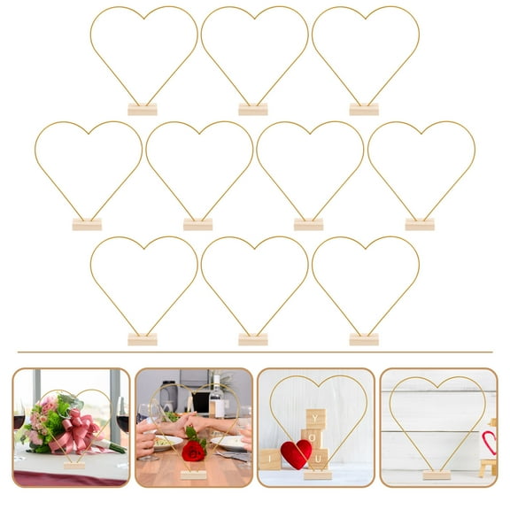 KALLORY 10 Sets Floral Hoop for Party Decor, Metal Centerpiece Hoops for Table Decoration and Event Styling