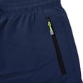 thumbnail image 5 of Mlzmgr Mens Athletic Pants Casual Lightweight Quick-Dry Elastic Waist Drawstring Hiking Running Pants with Zipper Pockets(4X-Large,Blue), 5 of 5