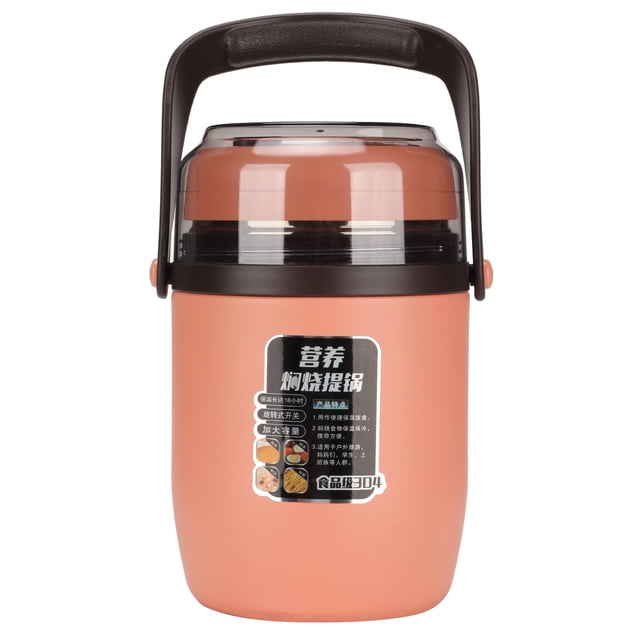 Insulated Food Jar,2L 3 Tier Insulated Thermal Lunch Box Stainless Steel Soup Container Time-Tested Durability