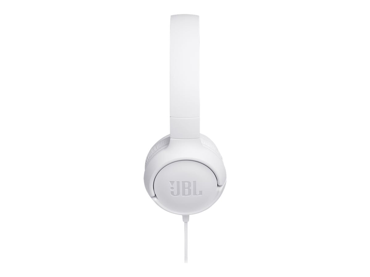 vinter Eller enten Få JBL T500 On-Ear Headphone In-Ear Headphone with One-Button Remote/Mic -  White - Walmart.com