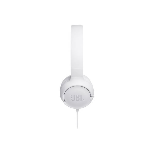 JBL T500 On-Ear Headphone Headphone with One-Button Remote/Mic White Walmart.com