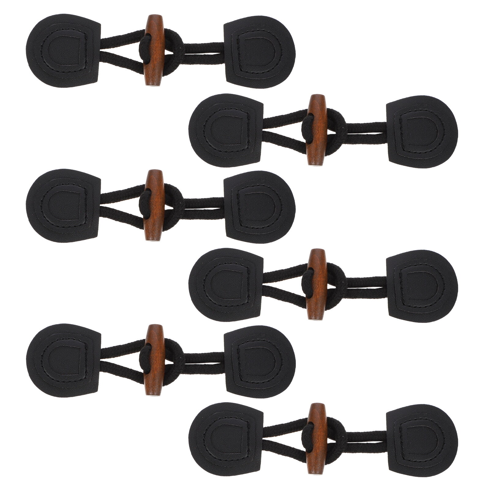 NUOLUX 6 Pairs Clothing Belt Buckles Garment Belt Coat Buckles Wind