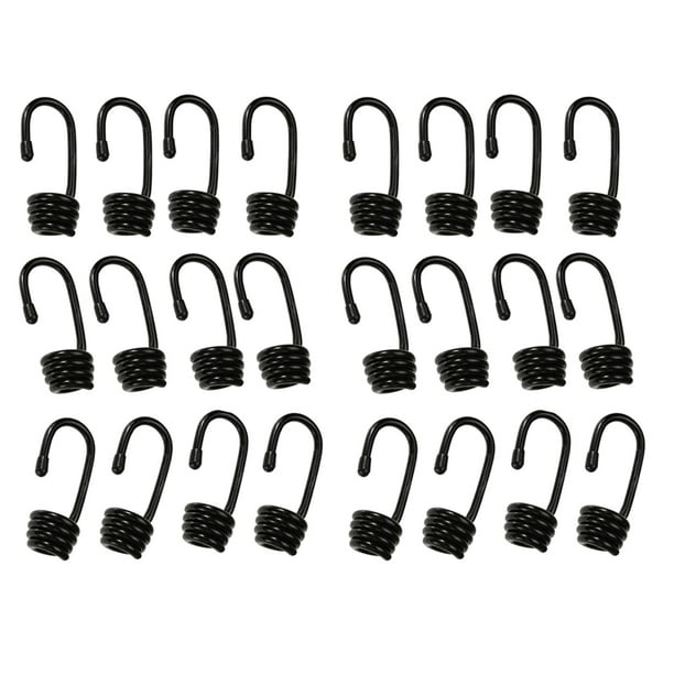 24 Ganchos De Resorte De Cable De Choque Elástico Para Trabajo , Clips De 6 Mm Para Cubiertas De Para Macarena Gancho elástico de cuerda elástica