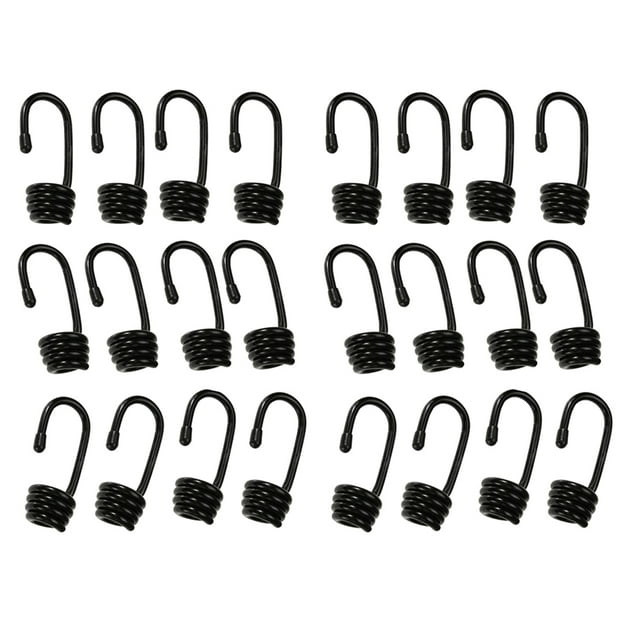24 Ganchos De Resorte De Cable De Choque Elástico Para Trabajo , Clips De 6 Mm Para Cubiertas De Para Macarena Gancho elástico de cuerda elástica
