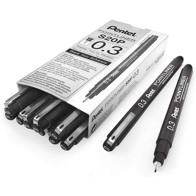 Bolígrafo de dibujo Pentel Arts Pointliner 0,3 mm