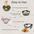 thumbnail image 5 of Collapsible Better Breader Shaker Bowl, No-Leak Mess-Free Batter Breading Station for Chicken, Fish,Onion Rings& Vegetables–Perfect Fried Food Coating Tool with Lid, Dishwasher Safe(Gray), 5 of 7