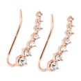 thumbnail image 4 of Colorful 7 Rhinestones Long Earring rhinestone eardrop 7 Stud Alloy Bride Drop Pendant Eardrop Jewelry Accessories Wedding, 4 of 8