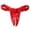 Red, variant on NordicNest Bow‑Decorated Full‑Lace Thong Panties, Super Stretchy Breathable Nylon‑Spandex Ladies Underwear for Women Daily Wear Hot Pink
