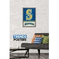 thumbnail image 2 of MLB Seattle Mariners - Retro Logo 18 Wall Poster, 14.725" x 22.375", Framed, 2 of 5