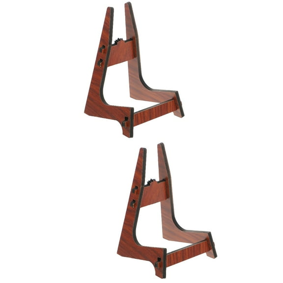 Set of 2 Triple Guitar Stand Music Desk Convenient Instrument Holder Supply