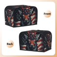 thumbnail image 3 of Goofa Modern USA Deer Head Print Toaster Cover 2 Slice, Two Slice Bread Machine Cover Quilted Toaster Covers Bread Maker Cover Kitchen Appliance Cover, 3 of 7