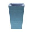 thumbnail image 1 of CAROOTU Brick Pattern Flowerpot Imitation Metal Plastic Flower Pot Square And Tall Type For Gardening Potted, 1 of 7
