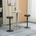 thumbnail image 2 of HOMCOM Tabourets de Bar Modernes Réglables, Ensemble de 2, Tabourets Pivotants, Gris Foncé, 2 of 10